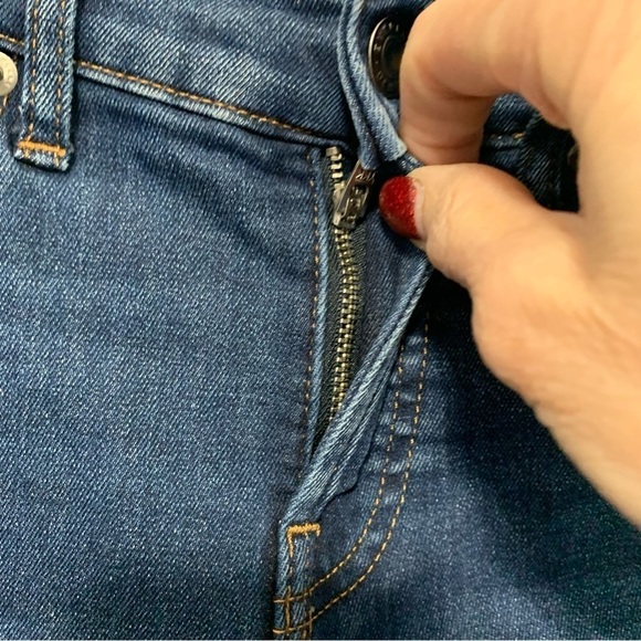 Everlane Mid-Rise Dark Wash Skinny Ankle Jeans - Picture 6 of 9